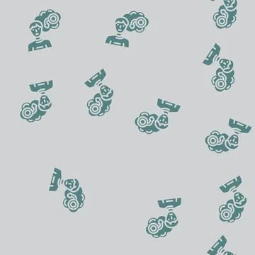Erectile dysfunction glyph vector seamless pattern Illustrazione stock