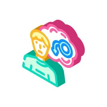 Erectile dysfunction isometric icon vector illustration イラスト素材