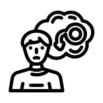 Erectile dysfunction line icon vector illustration 스톡 일러스트