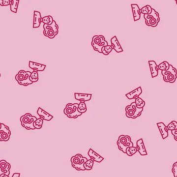 Erectile dysfunction line vector seamless pattern イラスト素材