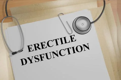 Erectile Dysfunction medicial concept Illustrazione stock