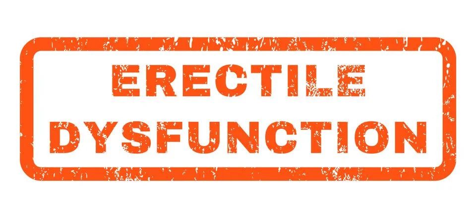 Erectile Dysfunction Rubber Stamp Stock Illustration