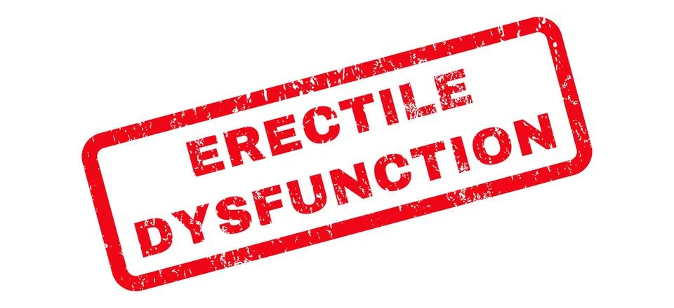 Erectile Dysfunction Rubber Stamp Stockillustratie