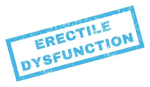 Erectile Dysfunction Rubber Stamp Illustrazione stock