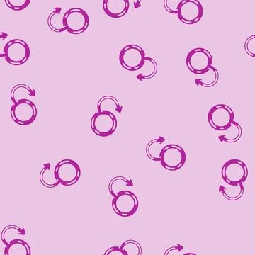 Erectile dysfunction urology glyph vector seamless pattern Illustrazione stock