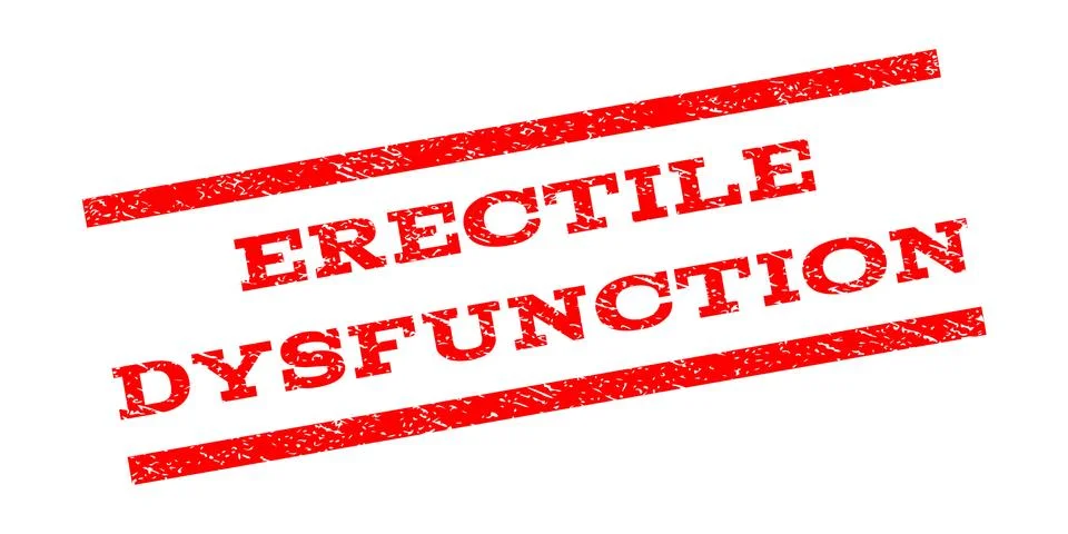 Erectile Dysfunction Watermark Stamp Illustrazione stock