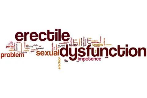 Erectile dysfunction word cloud 스톡 일러스트