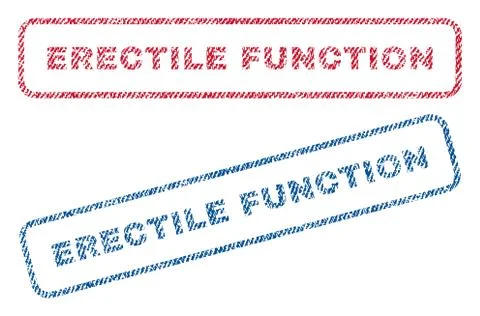 Erectile Function Text Textile Seal Stamp Watermarks Illustrazione stock