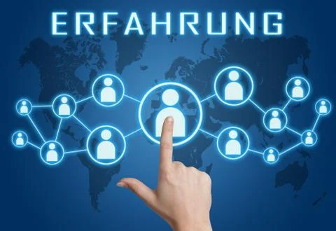 Erfahrung text concept Stock Illustration