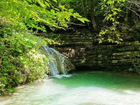 Erfelek Waterfall. Sinop Foto stock