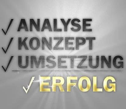 Erfolgsrezept Stock Illustration