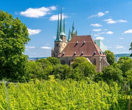 Erfurt, Thuringia, central Germany Stock-Fotos