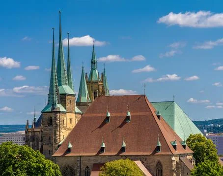 Erfurt, Thuringia, central Germany Stock Photos