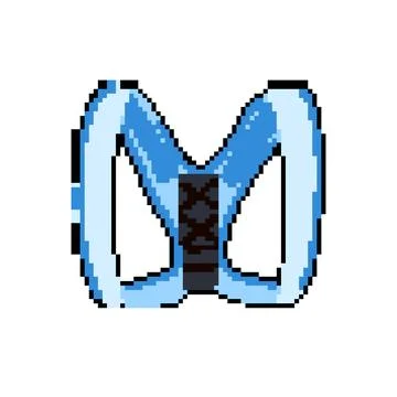 Ergonomic back posture corrector pixel art vector illustration Illustrazione stock