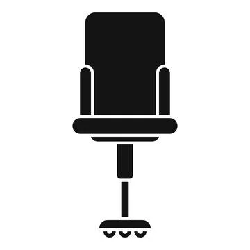 Ergonomic chair icon simple vector. Office table 스톡 일러스트