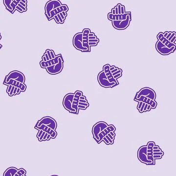 Ergonomic handle glyph seamless pattern Stock Illustration