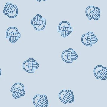 Ergonomic handle line seamless pattern Stock Illustration