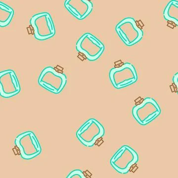 Ergonomic handle vector seamless pattern Illustration