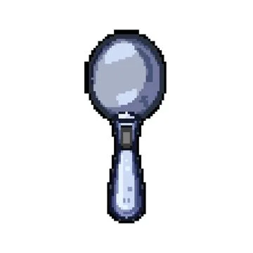 Ergonomic smart spoon pixel art vector illustration Stock Illustration