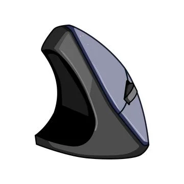 Ergonomic vertical computer mouse design promoting wrist comfort 스톡 일러스트