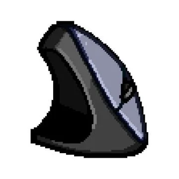 Ergonomic vertical computer mouse design promoting wrist comfort Illustrazione stock