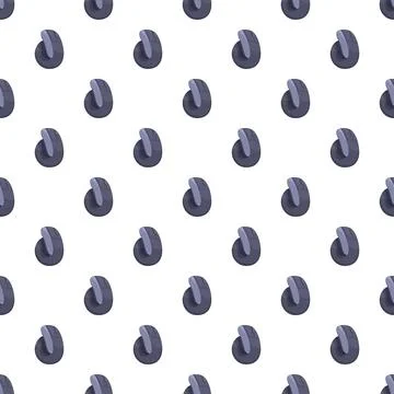 Ergonomic vertical computer mouse device seamless pattern Illustrazione stock