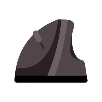 Ergonomic vertical computer mouse preventing wrist pain Stock Illustration