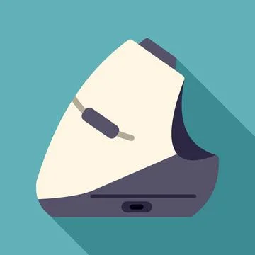 Ergonomic vertical computer mouse providing comfortable technology 스톡 일러스트
