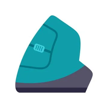 Ergonomic vertical mouse helping prevent carpal tunnel syndrome Stock Illustration