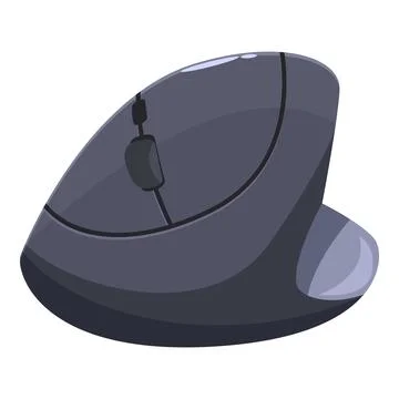 Ergonomic vertical mouse promoting healthy wrist posture Illustrazione stock