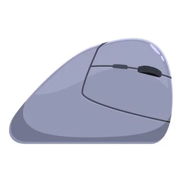 Ergonomic wireless mouse enhancing productivity and comfort Illustrazione stock