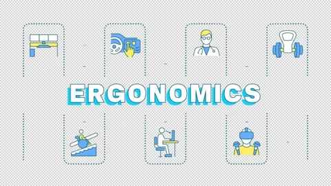 Ergonomics word cloud animation Stock Footage 288825652