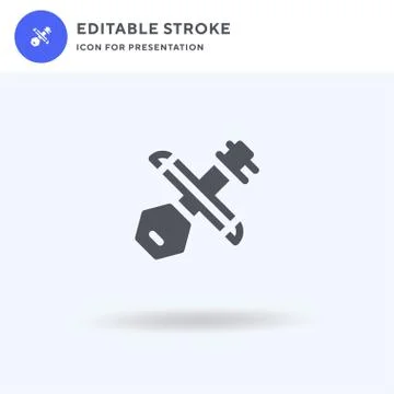 Erhu icon vector, filled flat sign, solid pictogram isolated on white, logo Stockillustratie