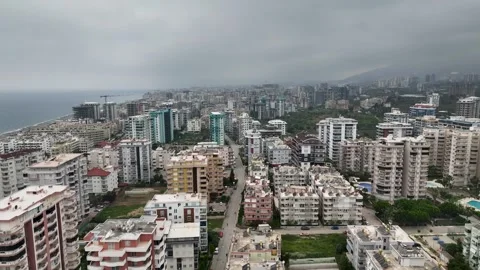 Erial Glimpse of Pool's Final Stage: Water Filling and Insulation Check Stock Footage 243187792