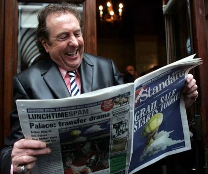 Eric Idle Former Monty Python Star Promotes The Theatre Production Of Monty Pyth 写真素材