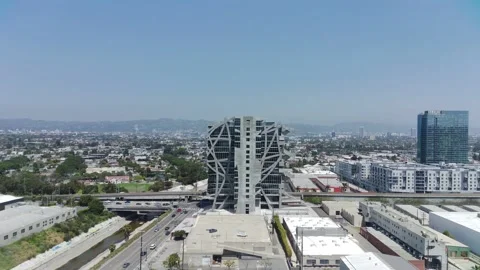 Eric Owen Moss Architects Fly Over Stock Footage 239369567