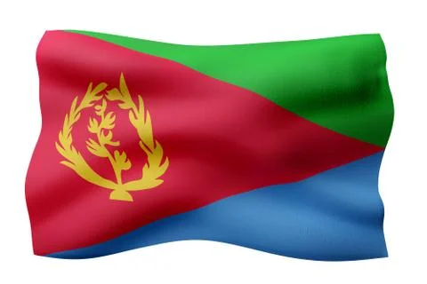 Eritrea 3d flag Stock Illustration