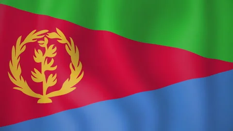 Eritrea animated flag. Seamless loop. 4K 스톡 동영상 145438882