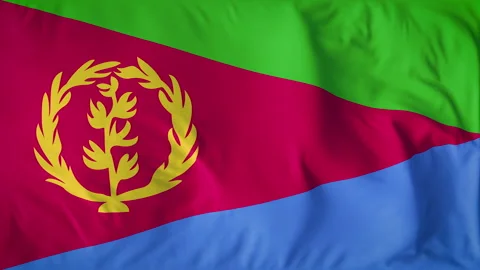 ERITREA COUNTRY FLAG Video stock 282366569