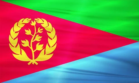 Eritrea Flag and Editable Vector, Eritrea Country Flag Stock Illustration