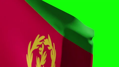 Eritrea Flag Close Stock Footage 134527644