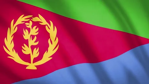 Eritrea Flag  Video stock 188190269
