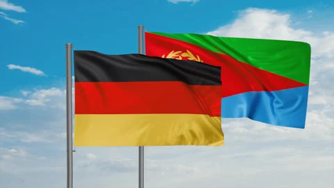 Eritrea flag Stock Footage 245111000