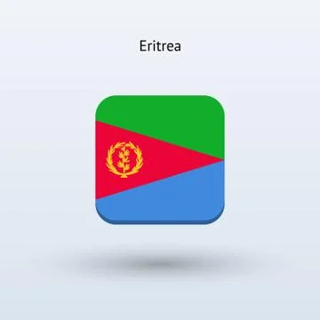 Eritrea flag icon 스톡 일러스트