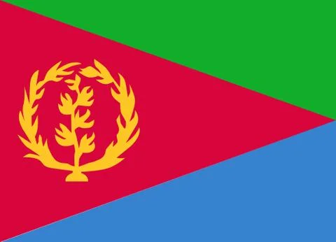 Eritrea flag Ilustración de archivo