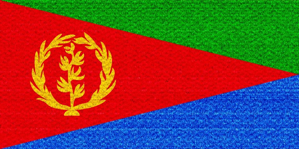 Eritrea flag Stock Illustration