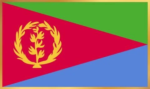 Eritrea Flag Illustration Stock Illustration