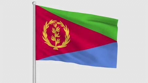 Eritrea Flag Loop Video stock 226985730