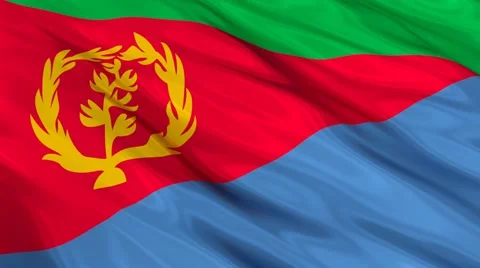 Eritrea flag Seamless Stock Footage 49086551