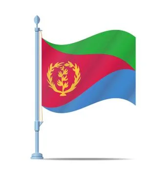 Eritrea flag vector イラスト素材